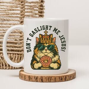 Dungeon Crawler Carl 15 oz Mug Coffee Cup Donut Cat Funny Novel Book 1